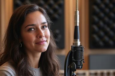 Nashville country music artist in recording studio interview